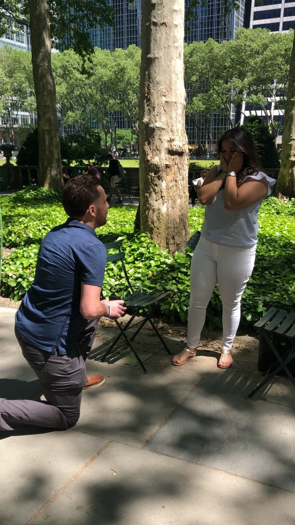 picture of amanda and matthew proposal